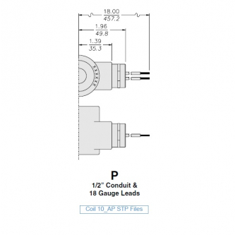 Coil 24VDC 20W h = 51.3mm